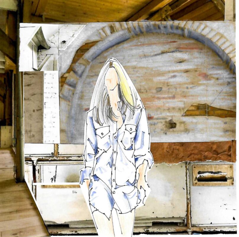 時尚拼貼、時尚插畫、服裝畫、服裝設計、時尚藝術